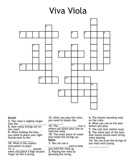 We found 20 possible solutions for this clue. . Larger relative of violas crossword clue